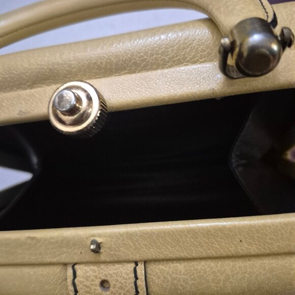 Ronay Clutch Vintage 1950's Genuine Leather Retro Rare Old Money Mob Wife - Picture 13 of 13